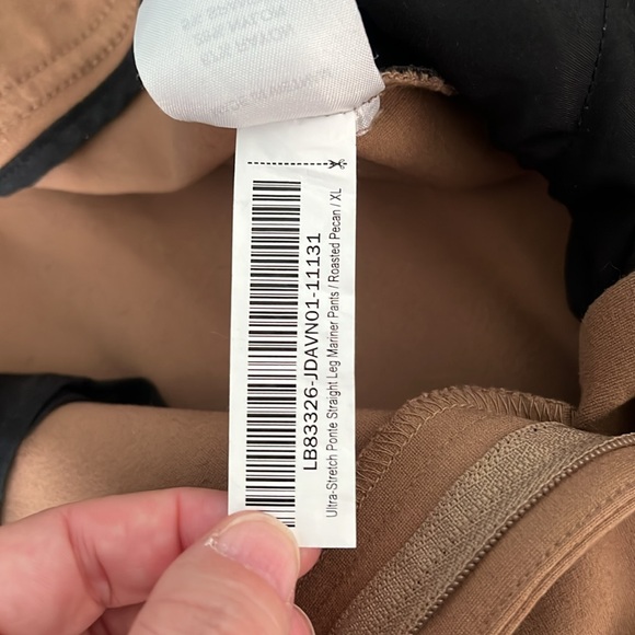 Quince Stretch Ponte Mariner Pants Pecan Size XL - Picture 5 of 9